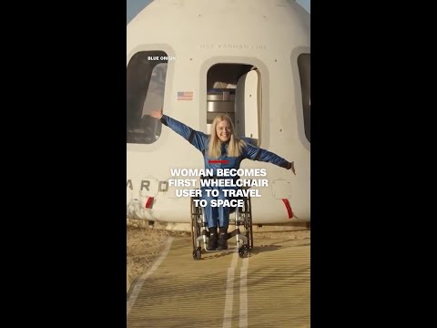 German engineer becomes first wheelchair user to travel to space
