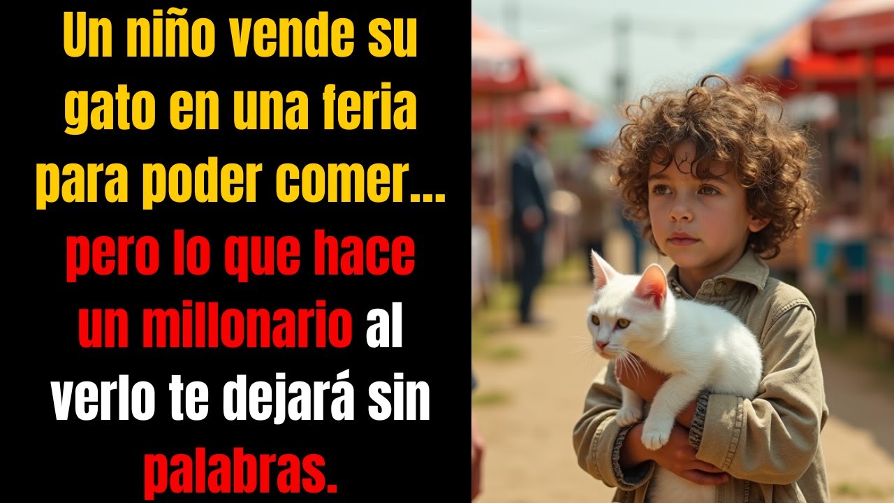 Un niño vende a su querido gatito por necesidad… y un millonario cambia su destino