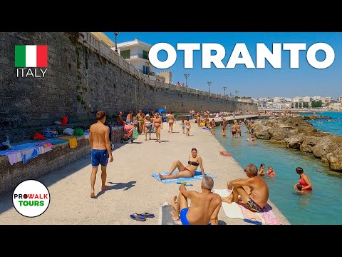 Excursão a pé por Otranto, Itália - 4K - com legendas