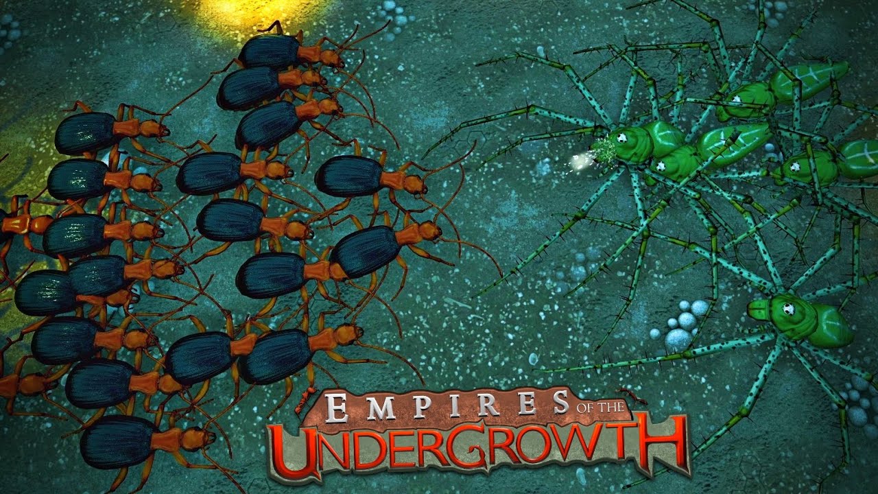 5 Green Lynx Spiders vs 25 Bombardier Beetles - Empires of the Undergrowth (Battle Arena)
