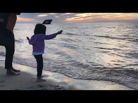 Nishu V190-Ayra playing in the beach