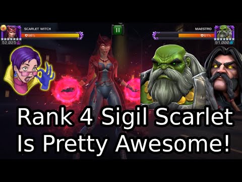 7 Star Rank 4 Sigil Scarlet Witch! Still Good In 2025? | Marvel Contest Of Champions