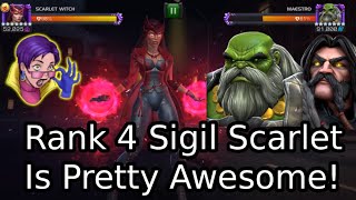 7 Star Rank 4 Sigil Scarlet Witch! Still Good In 2025? | Marvel Contest Of Champions