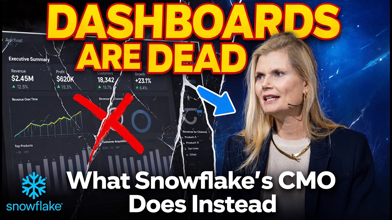 The Dashboard Is Dead: What Snowflake's CMO Does Instead