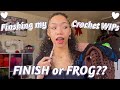 Finishing ALL Of My CROCHET WIPs Finish OR Frog
