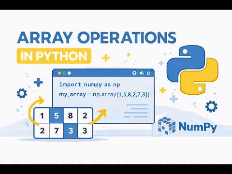 Array Operations in Python using NumPy