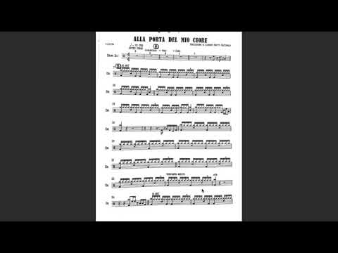 Alla porta del mio cuore (467): trascrizione di batteria