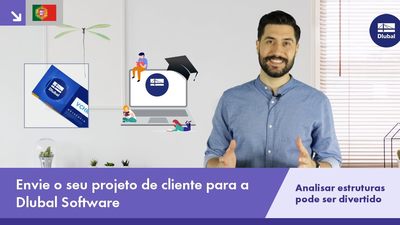 Envie o seu projeto de cliente para a Dlubal Software.