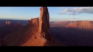 Desert Towers from the Air (4k)