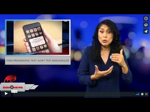 FEMA presidential text alert test rescheduled (ASL - 9.18.18)