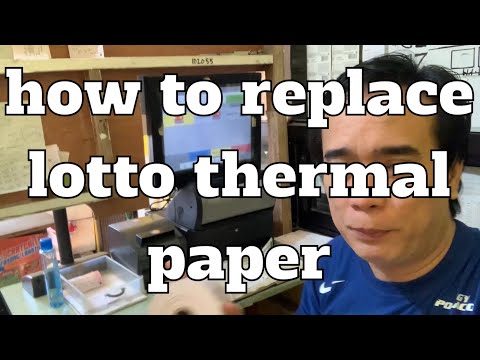YouTube video about: How to load paper in lottery printer?