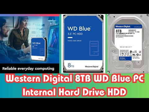 Western Digital 8TB WD Blue PC Internal Hard Drive HDD - 5640 RPM, SATA 6 Gb/s,