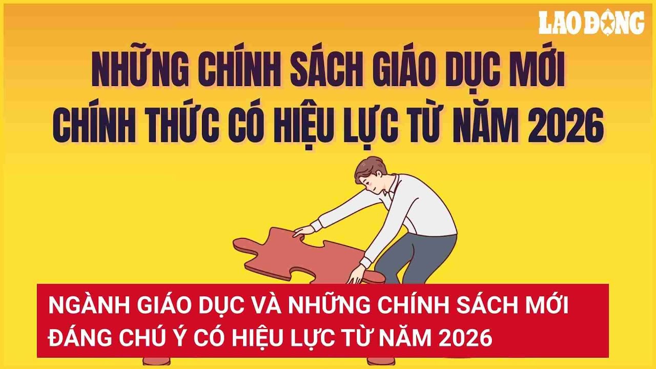 Ngành giáo dục và những chính sách mới đáng chú ý có hiệu lực từ năm 2026