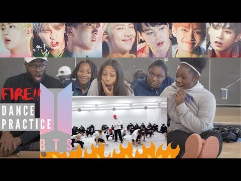 AMERICAN DANCERS 1st Time React to BTS FIRE DANCE PRACTICE!!!!