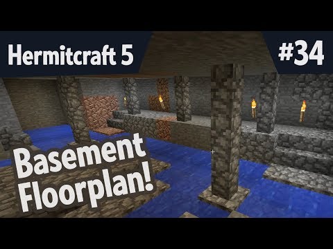 Basement floorplan — Hermitcraft 5 ep 34