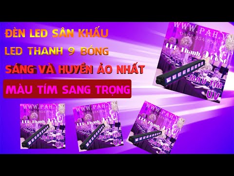 Đèn LED thanh màu tím UV phản quang huyền ảo trang trí sân khấu