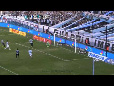 Saja atajó el penal. Racing  0 - Belgrano 0. Fecha 19. Primera División 2015. FPT.