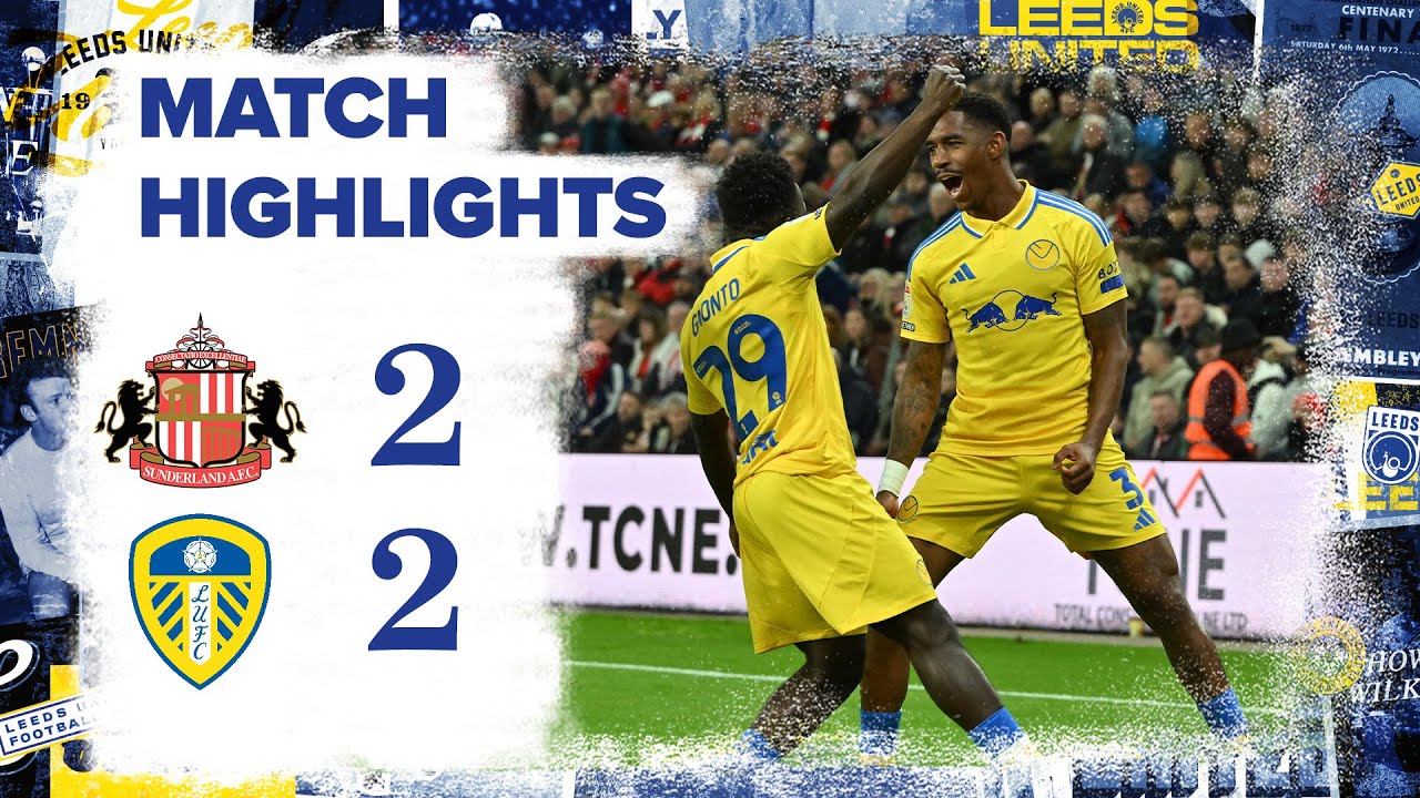 Highlights | Sunderland 2-2 Leeds United  | EFL Championship