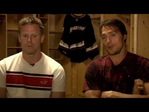 Teemu Selänne and Saku Koivu