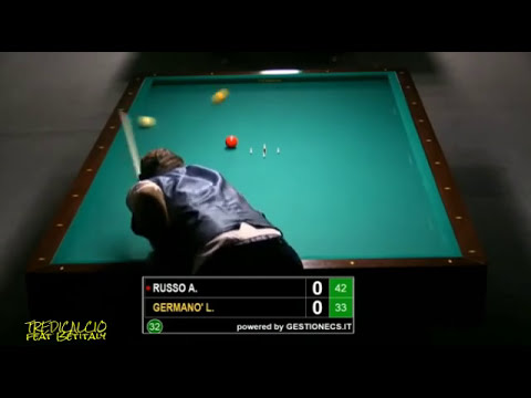 RUSSO vs GERMANO' - Semifinale Campionato Italiano Biliardo 3^ categoria 2016 NOVA GORICA