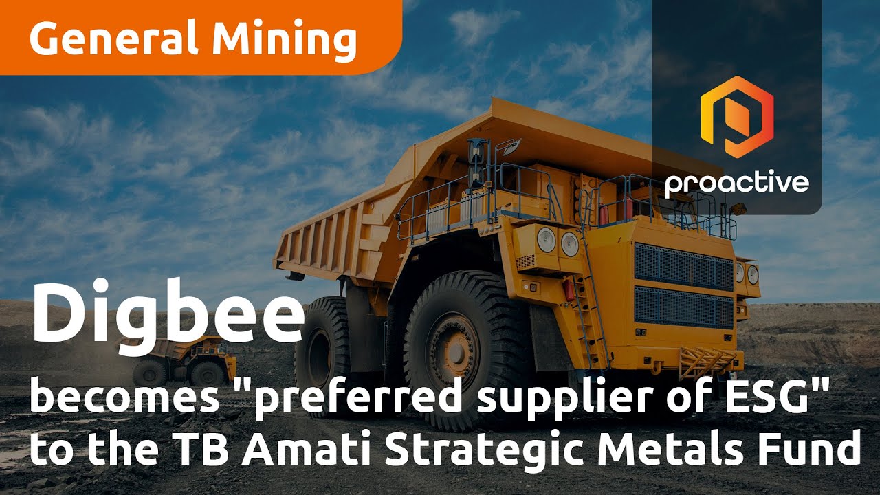 Digbee becomes "preferred supplier of ESG" to the TB Amati Strategic Metals Fund