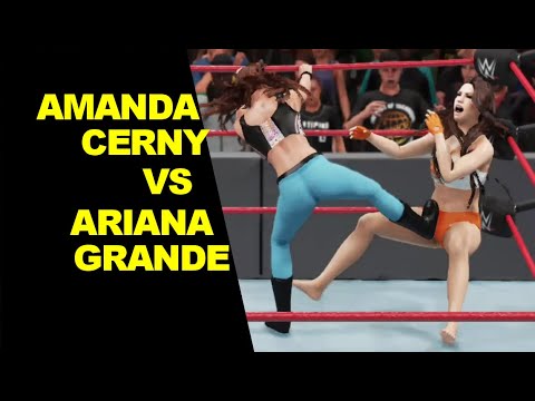 WWE 2K18 Amanda Cerny vs Ariana Grande - Extreme Rules