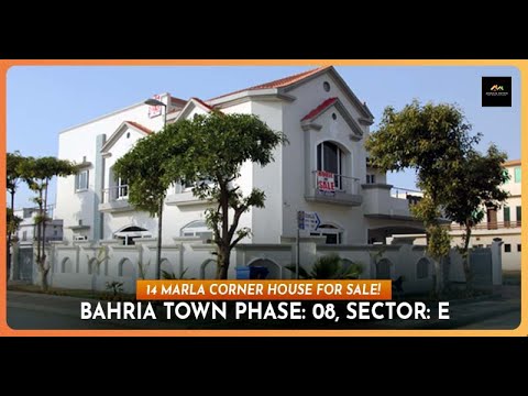 14 Marla corner house for sale! Bahria Town Phase: 08, Sector: E || Manahil Estate
