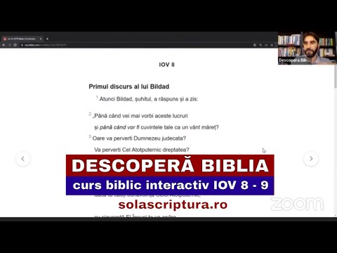 Descopera Biblia - curs biblic interactiv - IOV 8 - 9