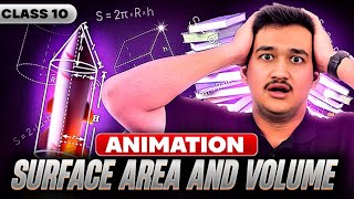 Class 10- Surface Areas and Volumes 🔥 - 1 Shot Animation - Maths Chapter 12