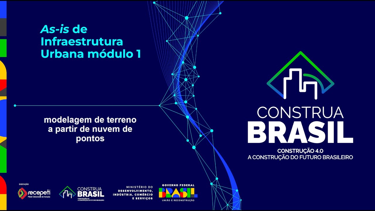 As-is de Infraestrutura urbana módulo 1:  modelagem de terreno por nuvem de pontos