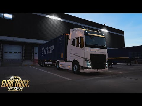 ETS2 | Volvo FH16 540 | Civaux FR to La Rochelle FR | Box Container HC (High Cube) 24t