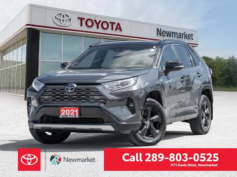 2021 Toyota RAV4 XSE TECH in Gray for sale at Newmarket Toyota in Newmarket, ON