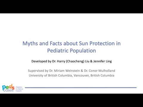 Myths and Facts about Sun Protection in Pediatric Population (PedsCase)