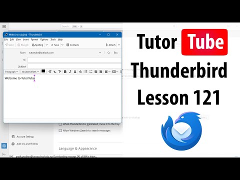 Thunderbird Lesson 1 Setting Up Thunderbird