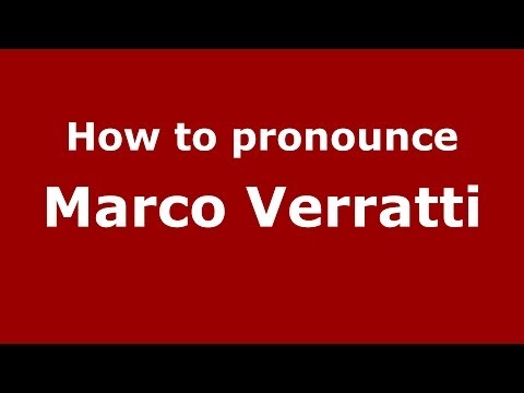 How to pronounce Marco Verratti (Italian/Italy)  - PronounceNames.com