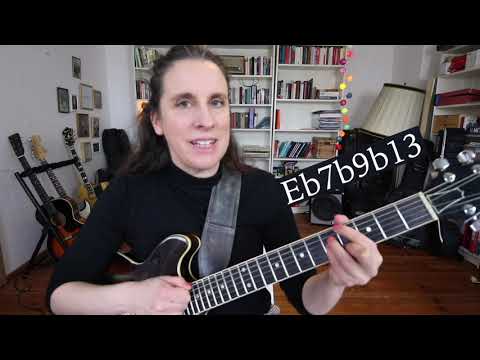 bar 17 - 32 use the material on a funky D7 chord