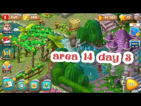 Gardenscapes --The statue area 14 day 3