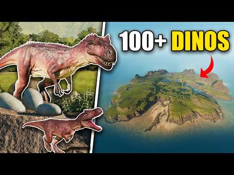 I Let 100+ Dinosaurs Take Over ONE TINY ISLAND In Jurassic World Evolution 3