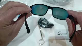 Sunier Gafas de Sol Hombre Mujer Polarizadas Deportivas Gafas, MATERIALES BÁSICOS CON ESTILO 'SPORT'