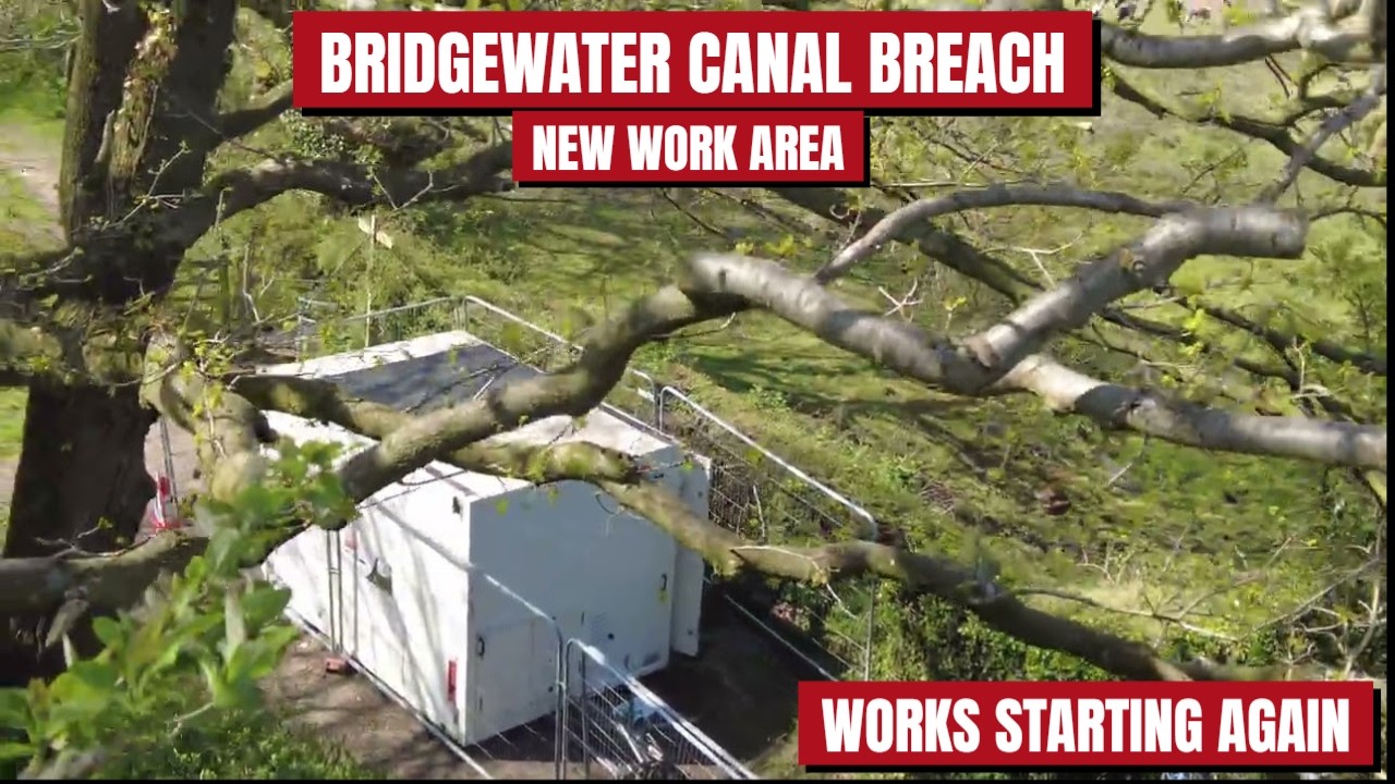 Work Starts At The Bridgewater Canal Breach