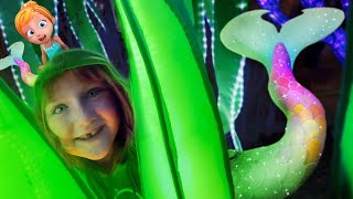MERMAiD ADLEY in the WiNTER?! Animal lights at night for my sister Saedie's fun Birthday Surprise