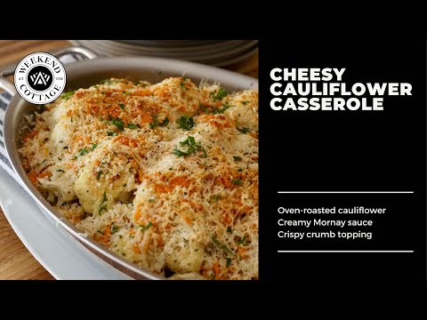 CAULIFLOWER CASSEROLE with Creamy Cheese Sauce
