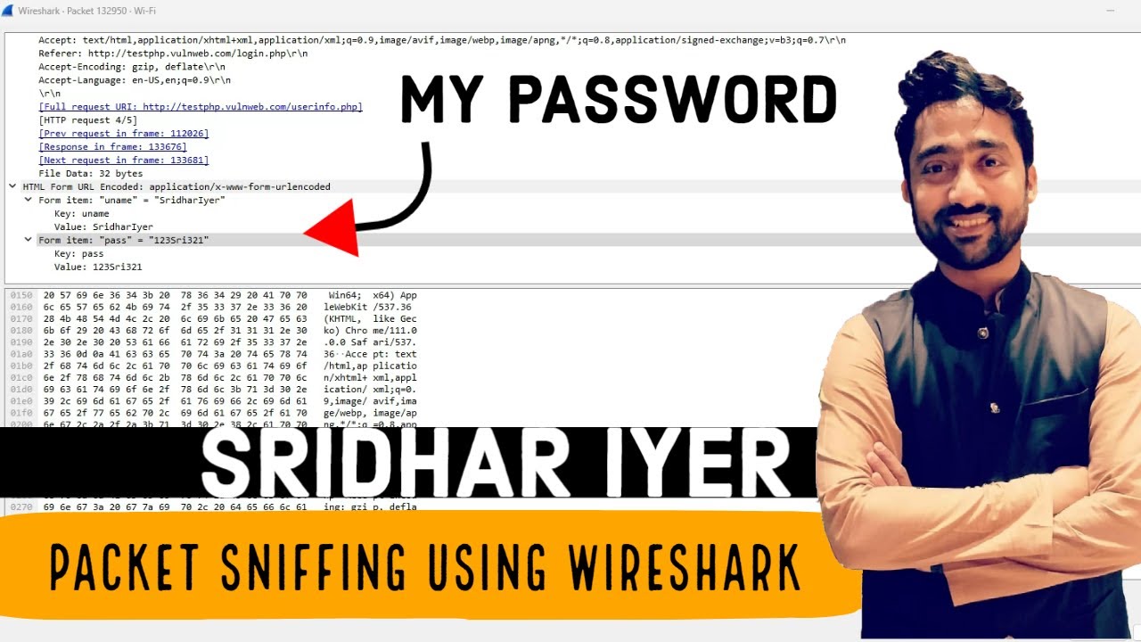 Packet Capture using Wireshark | Ethical Hacking | Sridhar Iyer #protectyourdata