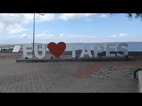 Praia de Tapes na Lagoa dos Patos 