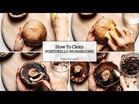 How to clean portobello mushrooms