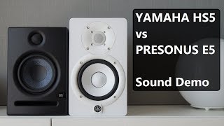 Video thumbnail for Yamaha HS5 vs Presonus Eris E5  || Sound Demo by DSAUDIO.review