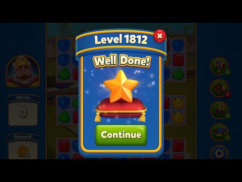 Royal Match - King Robert - Level 1812 (last move clearance)