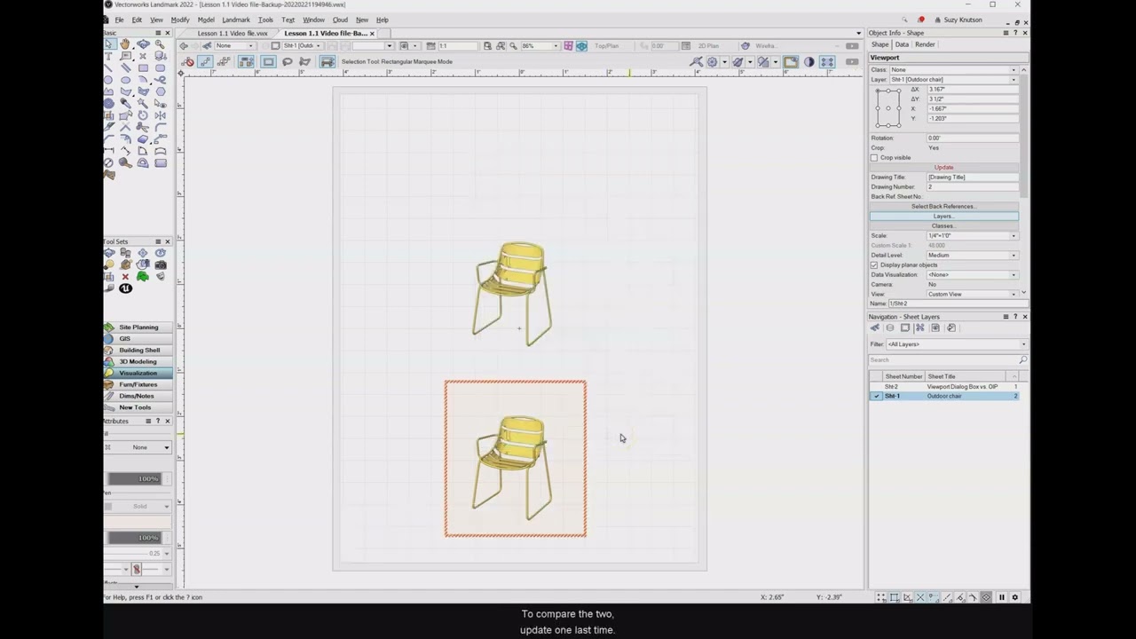 10.1d Layer & Class Visability for Viewports - Vectorworks 2022