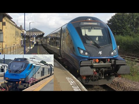UK: TransPennine Express Class 68 diesel loco departs from Malton on a Scarborough to York service