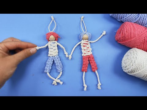 DIY MACRAME BOY DOLL - How to Make a Boy Doll with Macrame